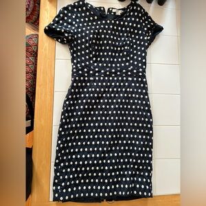 Forever 21 Navy and White Polka Dot Dress
